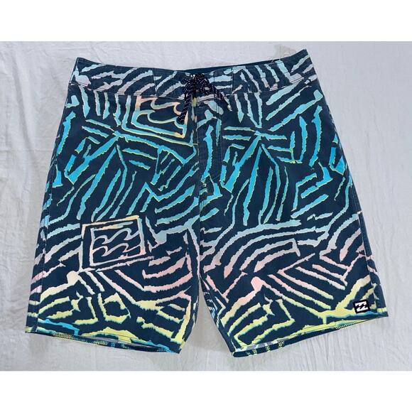 Billabong Other - Billabong Recycler Pro Sundays Retro Style Board Shorts. Pastel Abstract, 32 EUC